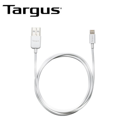 CABLE USB TARGUS P/SMARTPHONE & TABLET CARGA/SINCRONIZACION 1M LIGHTNING WHITE (PN ACC96101BT)